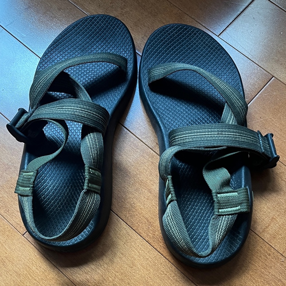 Green Chaco Men's Z / 1 strap classic Sandals